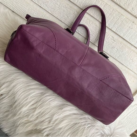 COACH Purple Ashley Carryall Tote Shoulder Bag Madison Gallery Laptop Work 17220 - Picture 7 of 11